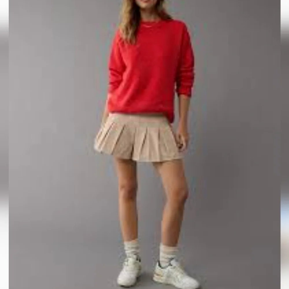 American Eagle Cordoroy Highwaisted Pleated Mini Skort Size 4 Y2K Pickleball